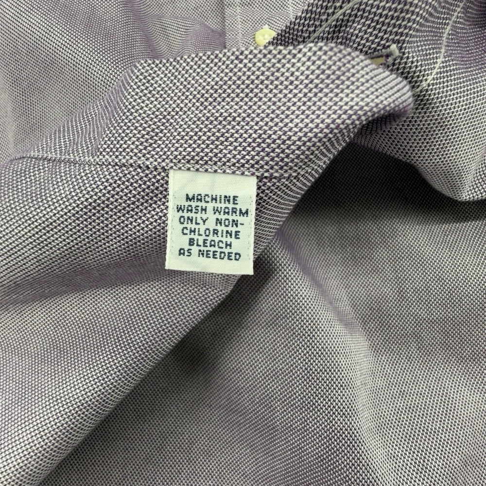 Vintage Polo Ralph Lauren Mens 15 35 Knit Purple Oxford Satin Effect‎